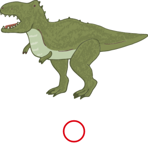 ティラノサウルス-○